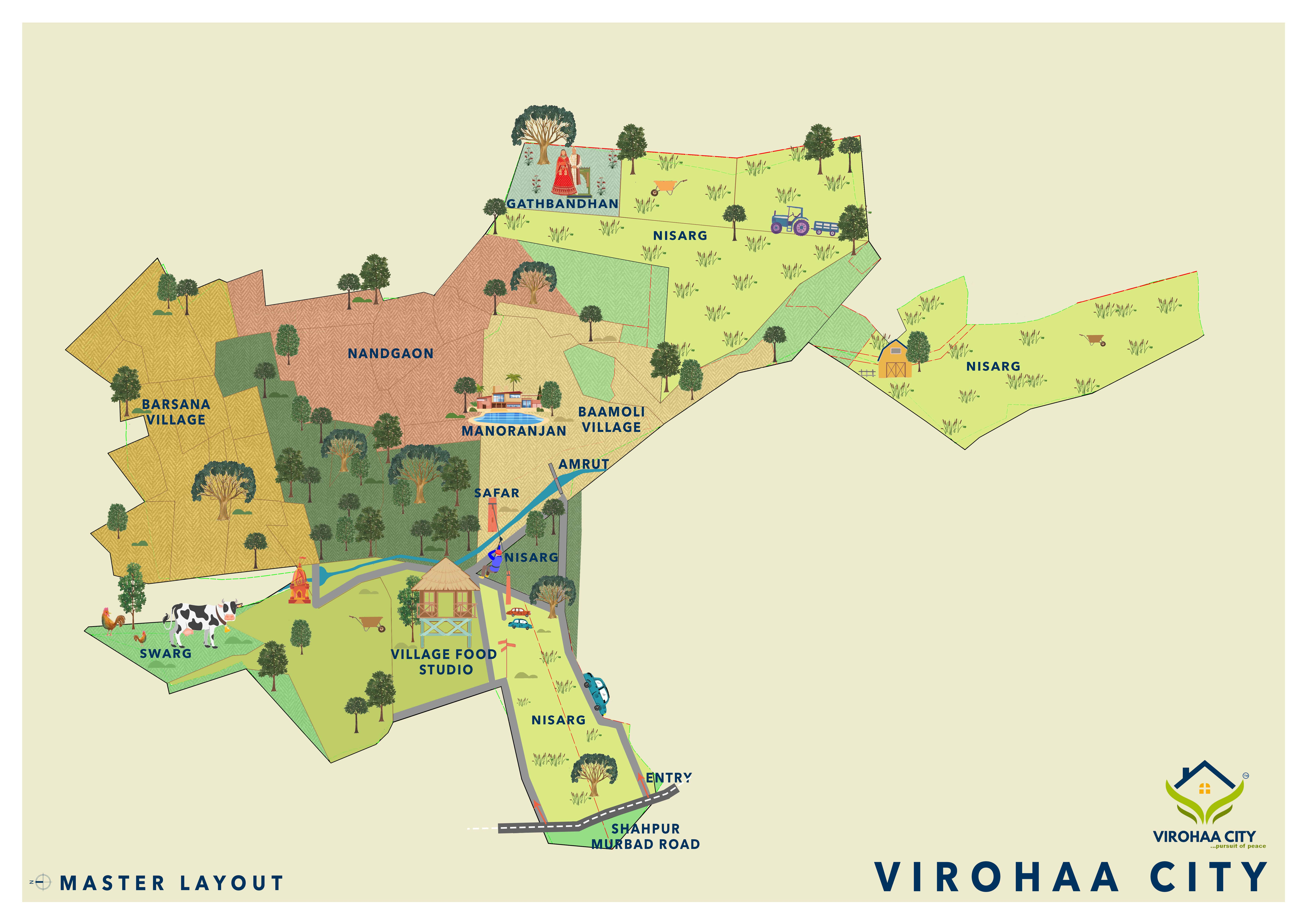 Master Layout of Virohaa City